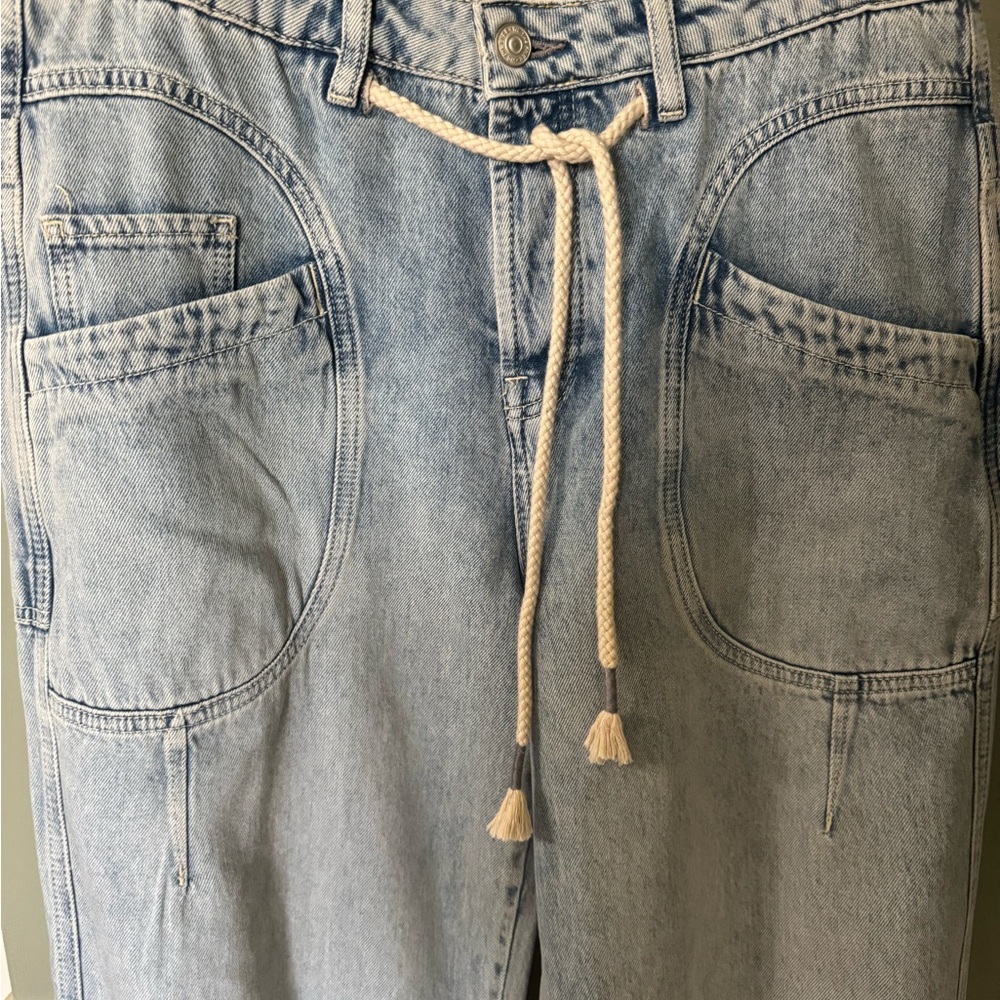 We The Free Light Blue Drawstring Jogger Jeans - Picture 5 of 12